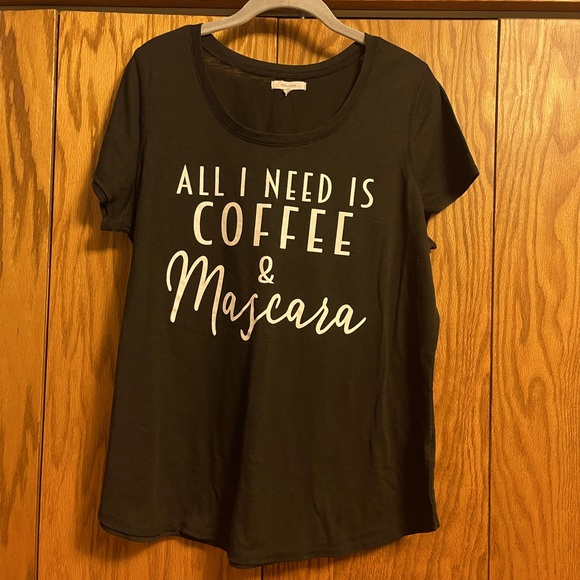 All I Need is Coffee and Mascara T-shirt - Picture 1 of 2
